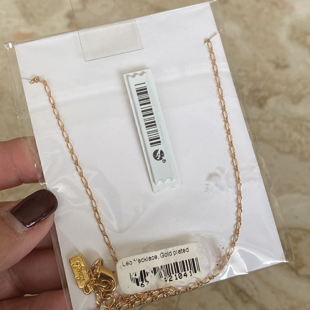 NWT! Foxy Originals Leo horoscope Gold Plated Necklace - Picture 4 of 6